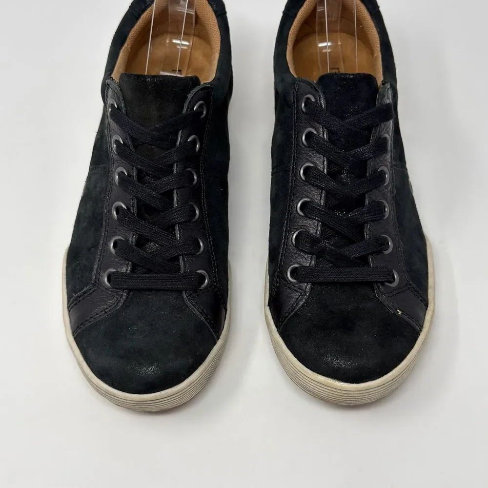 Montana Artisan Crafted Black Leather Comfort Sneakers Women’s 7M Style 4015522